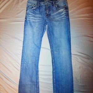 Mens buckle jeans